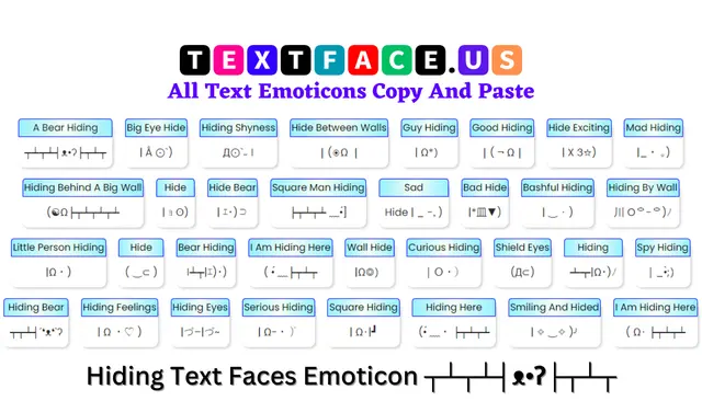 Hiding Text Faces Emoticon ┬┴┬┴┤ᴥ•ʔ├┬┴┬